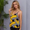 Blusa De Rayas Cruzadas Sin Mangas 4