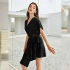 Vestido Cinta Liso Elegante2