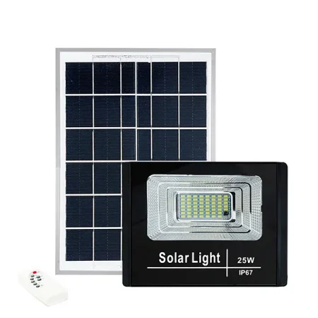 Foco Solar Led 25w Con Panel Y Control Remoto 2