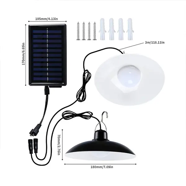 Lampara Solar Colgante Con Control 3
