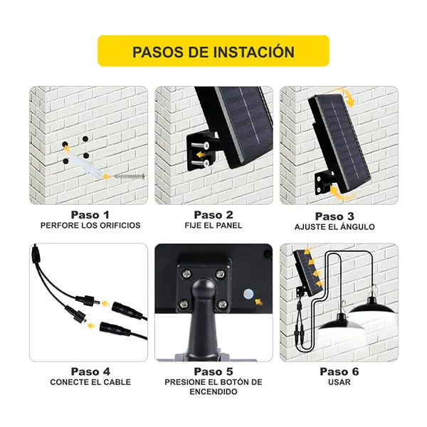 Lampara Solar Colgante Con Control