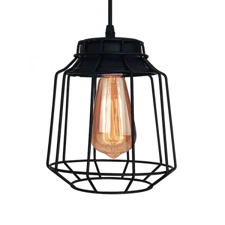 Lampara Vintage de Rejilla Tipo Industrial