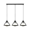 Lampara Colgante De 3 Luces Lineal Tipo Piramide 4