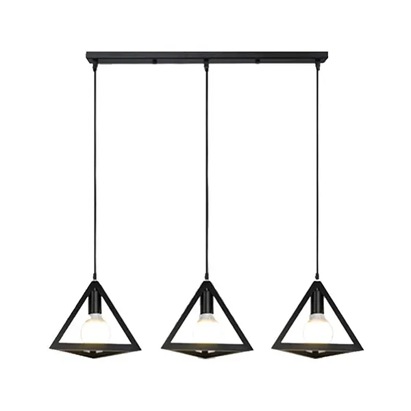 lampara colgante de 3 luces lineal tipo piramide 4
