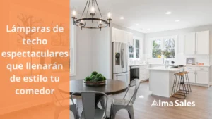lámparas de techo espectaculares que llenarán de estilo tu comedor