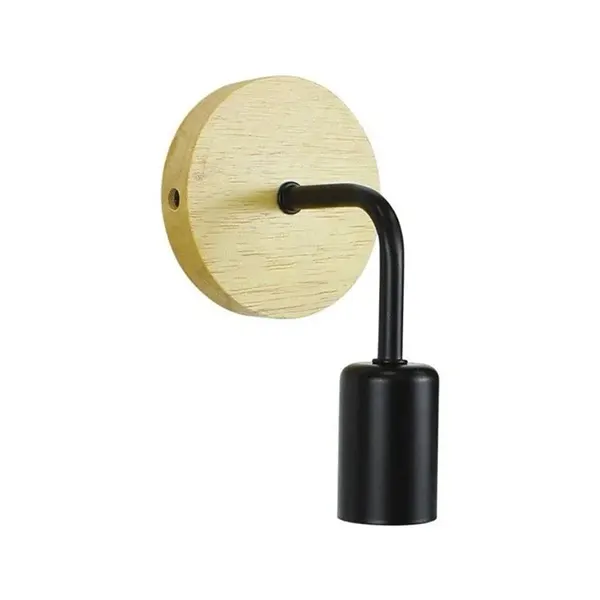 Aplique De Pared Led Con Base De Madera 6