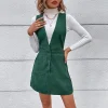 Vestido Overol Con Botón Delantero Frenchy 3