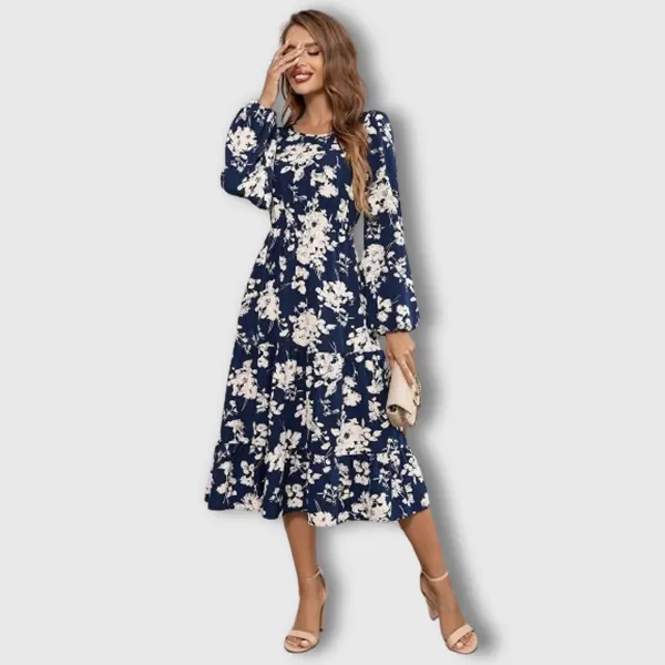 vestido con estampado floral almaflower