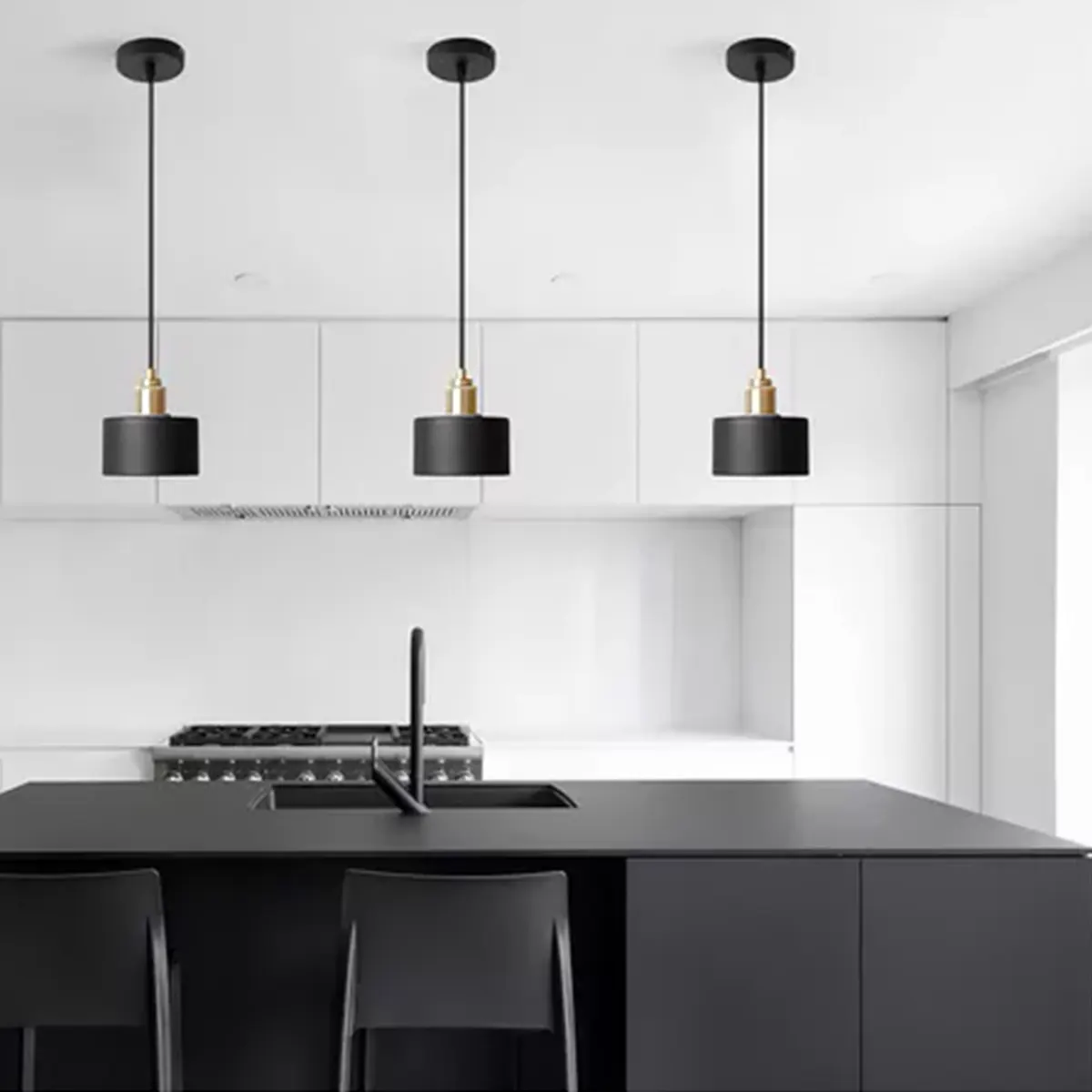 Lampara Colgante Moderna Morava Con Base Lineal 3