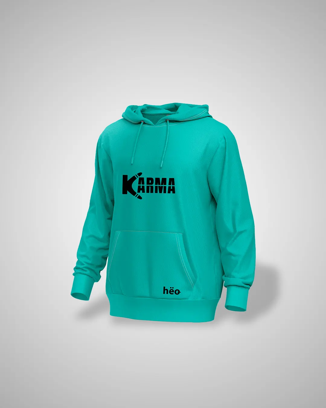 Hoddie Karma Aguamarina Negro